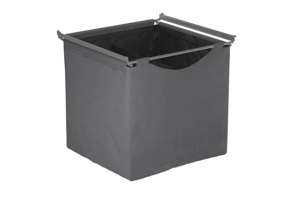 Textile Basket high W600 H500, Dark Grey
